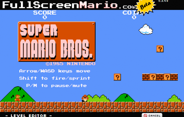 Full Screen Mario